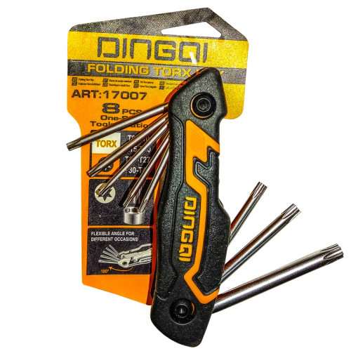 ست آچار ستاره ای دینگشی مدل 17007 - نمای جلو