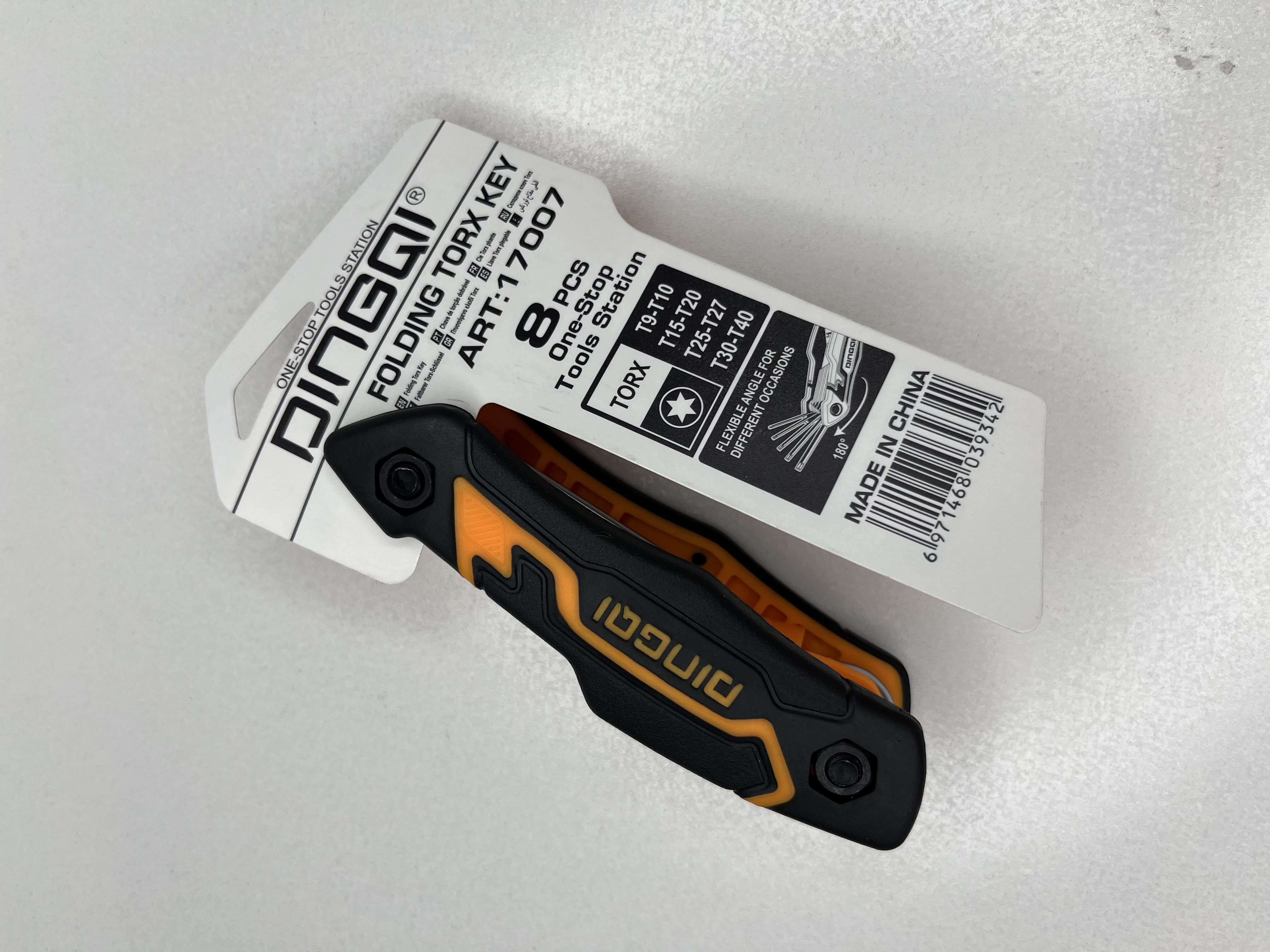 ست آچار ستارهای دینگشی مدل 17007 - نمای آچارها